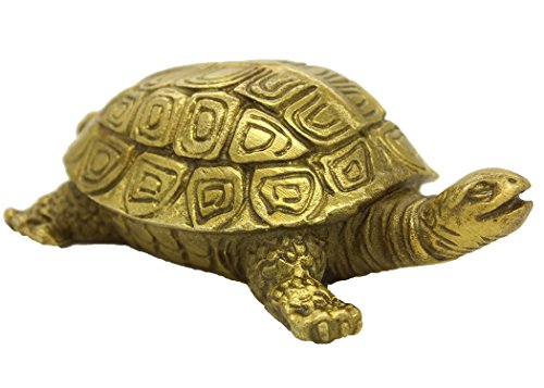 Brabud Chinese Handmade Brass Turtle Figure Home Decorative Ornament Collectible (Kaikougui3) #TOP5