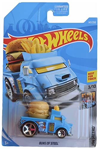 Hot Wheels Buns of Steel Light Blue 147/250 Metro miniatura 1