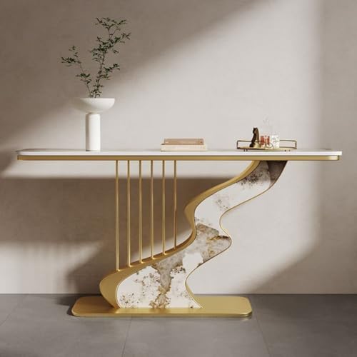 Nordic Style Console Table - Unique Entryway Furniture for Living Room Hallway & Foyer - Modern Design Versatile Storage Stylish Home Decor Accent