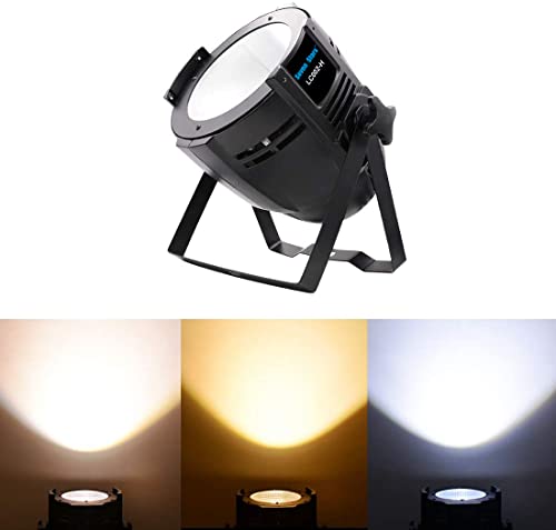 Seven Stars 200W COB Lights, LED Par Light Warm White & Cool White Stage Wash Lights, DMX Stage Lights for Church/Party/Stage Show/Club/Karaoke（1 Pack） by Seven Stars - Image 4