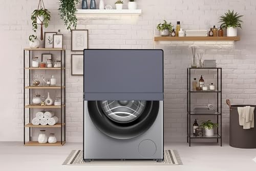 Image of The Furnishing Tree Washing Machine Cover Grey Compatible for Bosch 7.5 Kg Fully-Automatic Front Loading WAJ2846DIN - D x W x H : ( 66x61x88.9 CM )