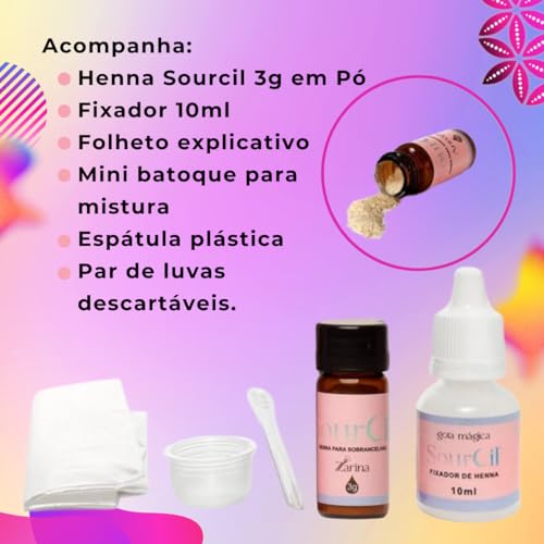 Henna Sourcil Premium - Castanho Escuro 3g