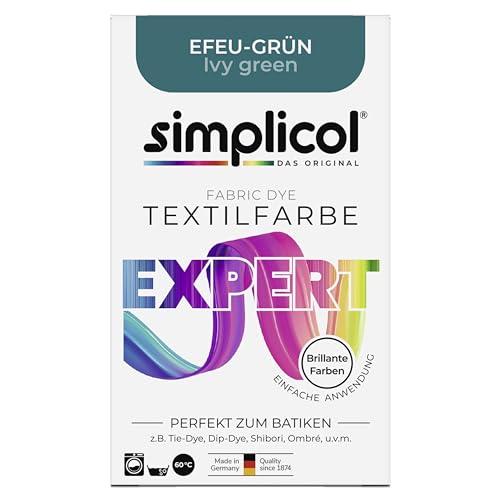 Simplicol 1713 Expert - Pintura Textil para Lavadora o teñido Manual, Color Verde