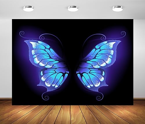 Fond photo ailes de papillon en tissu haut de gamme pour portrait artistique