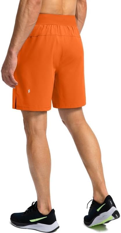 Soothfeel Men's Running Shorts with Zipper Pockets 9"/ 7"/ 5" Lightweight Basketball Gym Workout Athletic Shorts
