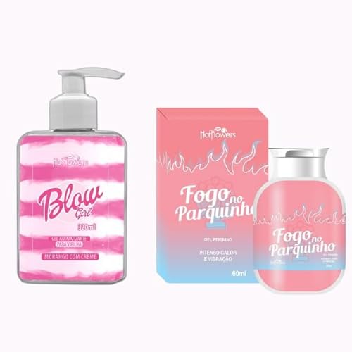 Gel Deslizante Hidratante Blow Girl Aromatizante Beijavel Para O Corpo Pele Macia 320ml + Fogo No Pa