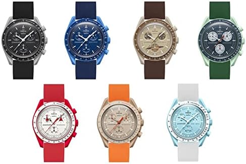 Aurus Watch Strap for Swatch x Omega MoonSwatch Soft Comfortable & Durable - Quick-Release & No Tools Required!