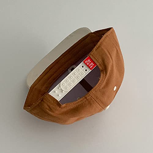 Boné de beisebol infantil infantil com viseira solar para bebês primavera e outono meninos, Café, On