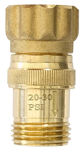 Regulador de presión de agua resistente de 25 psi, 3/4 pulgadas, sistema de riego por goteo, reducción de presión, latón sin plomo
