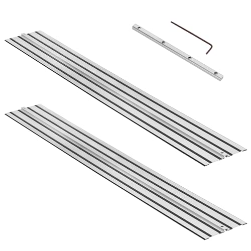 110 Track Saw Guide Rail for DeWalt Track Saws 55 x 2 Guide Rail with Connector Replacement for DeWalt DWS5022 Perfect for Woodworking and Longer Cuts Aluminum Extruded 2 Year Warranty