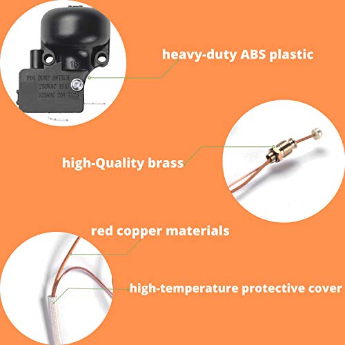 Ideasure Patio Gas Heater Repair Replacement Parts Thermocoupler & Dump Switch Control,Patio Heater Safety Kit Replacement For Room Heaters Garden Outdoor Heaters #TOP3