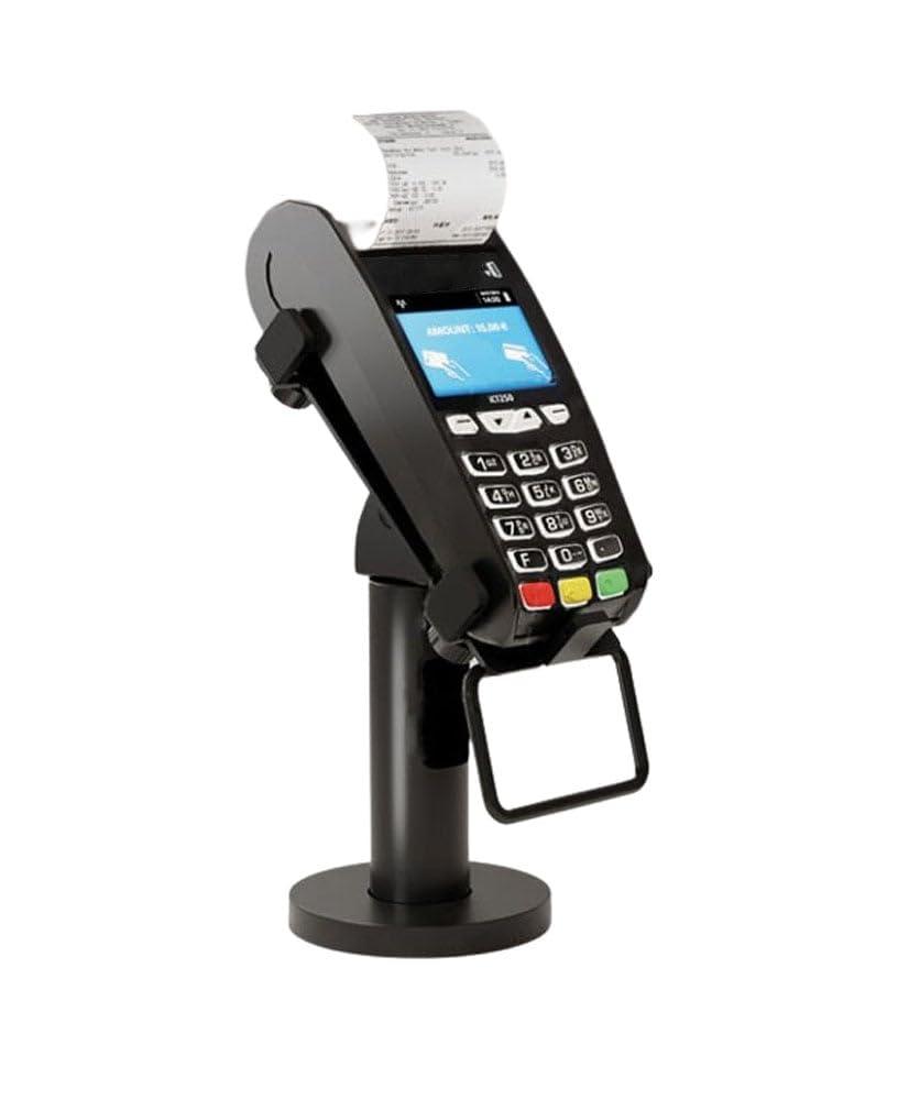 SBOX 502455 Supporto Girevole e Inclinabile per Terminale Pagamento POS Bancomat Carta di Credito Nero