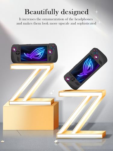 Image of Silicone Case for ASUS ROG Ally X 2024 New Soft Silicone Anti-Fall Shockproof Protective Kids Friendly for Rog Ally X Gaming Console Accessories (Black)
