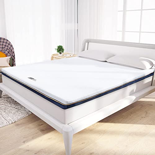 Up To 40% OFF BedStory 3 Inch Memory Foam Mattress Topper Twin, Pressure-Relieving Improve Sleep Quality, Back Pain Relief, Premium Gel-Infused Mattress Pad, Washable Cover, CertiPUR-US Certified