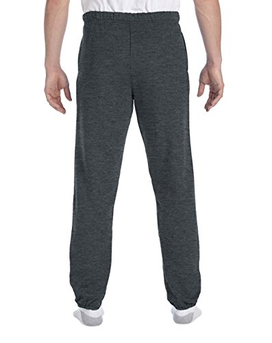 Jerzees Men's Super Sweatpants With Pocket (Black Heather/X-Large) #TOP1