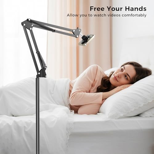 Soporte magnético para teléfono de cama con brazo de suelo ajustable 2