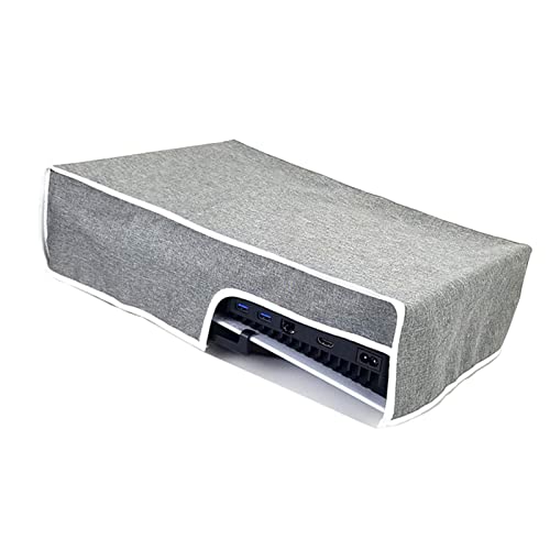 KOZEEY Cubierta Antipolvo para Consola de Juegos Protector de Cubierta a Prueba de Polvo Lavable Antiarañazos, Gris Horizontal Cover