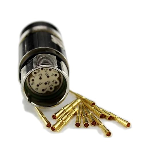 Conector Plug Aviation Signal M23 12 núcleos miniatura 3