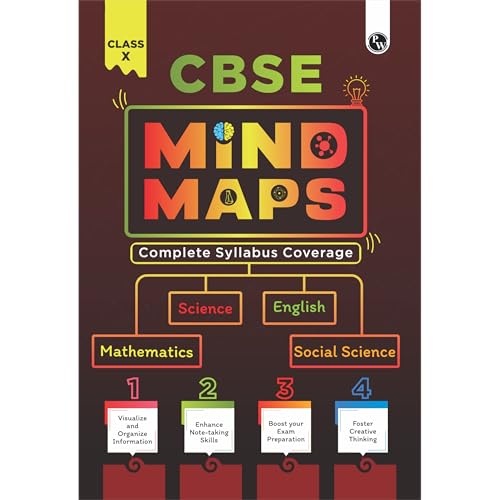 Image of PW CBSE Class 10 Mind Maps Book For 2025 Board Exams l Mathematics, Physics, Chemistry, Biology, English and Social Science | Simplified Concepts & Quick Revision [Paperback] PW