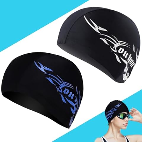 Bonnet de Bain QEEUIFT 2 Pièces Cover