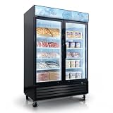 44.8 Cu.Ft Double Door Commercial Upright Display Freezer Merchandiser —Glass...