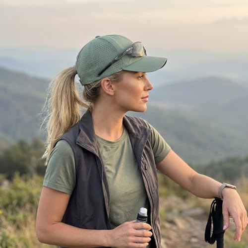 LISHIHE Basecap Damen Sommer Ponytail Mesh,Baseball Caps Für Damen Pferdeschwanz,Sport Kappe Damen Atmungsaktiv Leicht