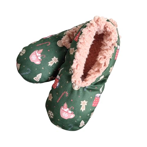 Women's Cute Fuzzy Slipper Socks ， Cozy House Slippers for Women ，Soft Sole Slippers with Non Slip Bottoms2