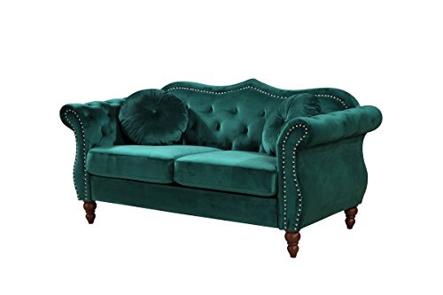 Container Furniture Direct Anna1 Loveseat, Green #TOP7