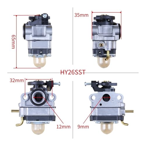 Pièce détachée carburateur HY26 pour bloc moteur thermique BM25CSAC 25cc - 2