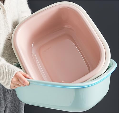 Cubeta Plástica Rectangular para Baño de Pies Rosa miniatura 3