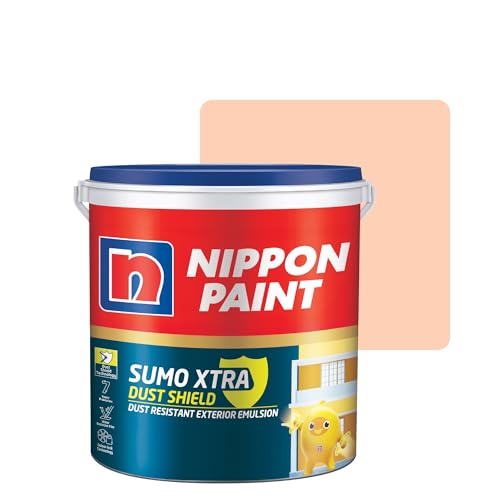 Image of Nippon Paint Sumo Xtra Dust Shield Exterior Emulsion (20L, Soft Cushion) - Dirt Pickup Resistant, Colour-Lock, Water Resistant, Low VOC Wall Paint for Exterior Masonry Surfaces - 20 Litre