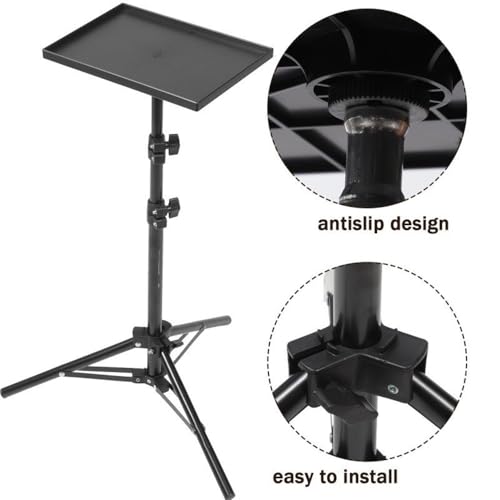 Soporte ajustable para proyector con cabeza esférica para laptop, cámara DSLR, para uso portátil y en pared miniatura 3