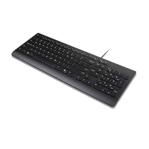 Clavier filaire Lenovo noir USB type A avec touche Copilot Windows QWERTY US