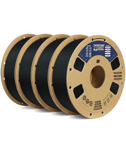 OVERTURE 4KG Bundle PLA Plus (PLA+) Filament 1.75mm, Stronger & More Durable,...