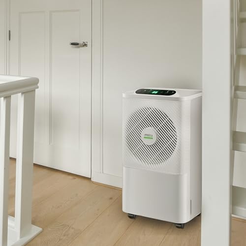 DeXpro Delux Digital Dehumidifier & air purifier with activated carbon filter to prevent damp and condensation, auto mode, laundry mode, 24 hour timer, LCD display with touch control, 2 litre