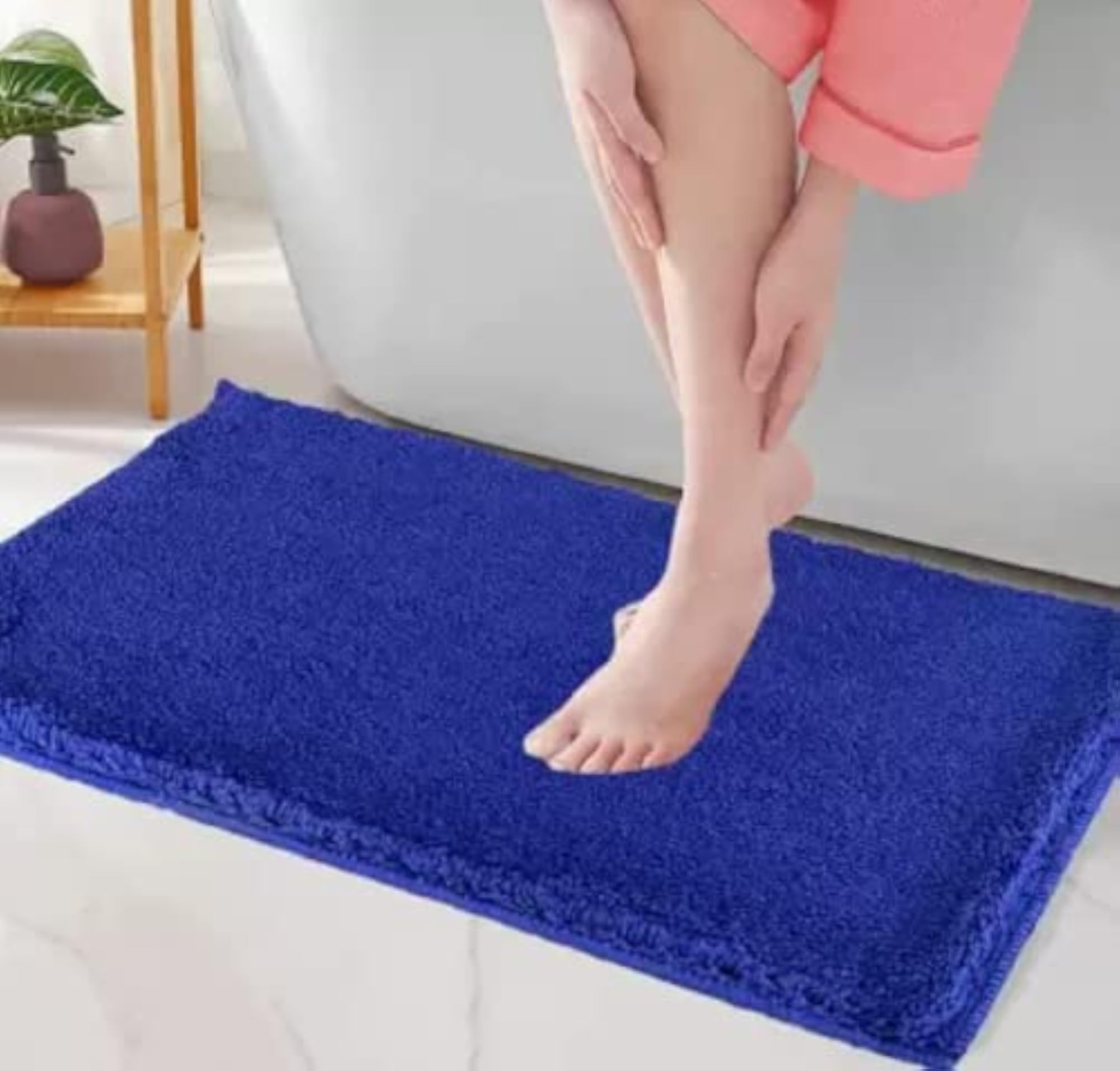Microfiber Striped Anti-Skid Bath Mat