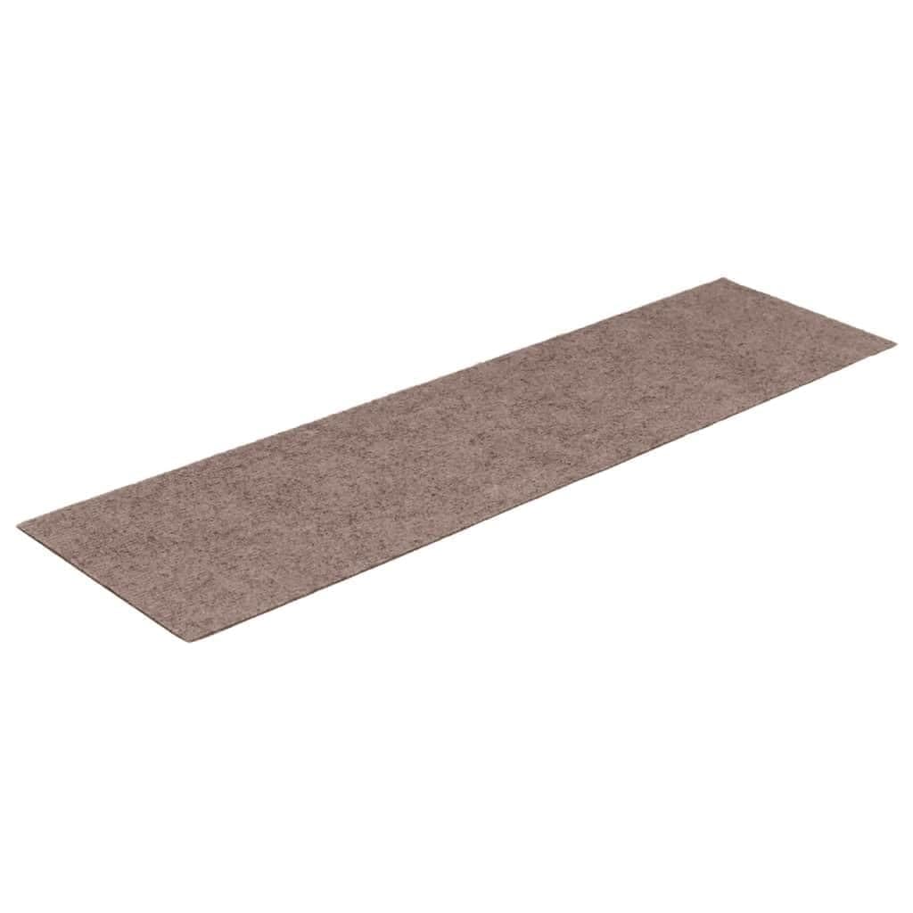 Tapis d'escalier marron clair de 76x20 cm pour créer une atmosphère chaleureuse et sécurisée