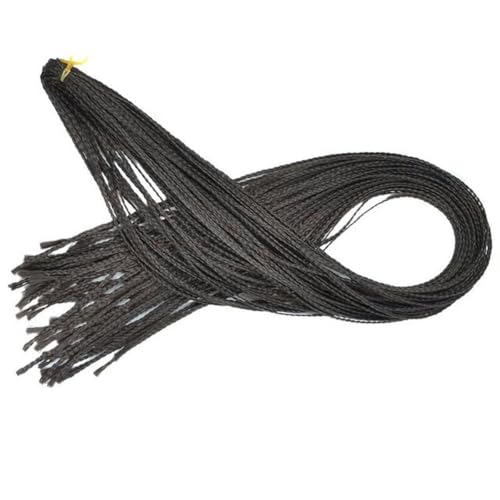 Extensiones de cabello sintético para trenza africana, cabello trenzado de 30 pulgadas de largo, trenzas de caja artificiales ombré para mujer-1B 50g