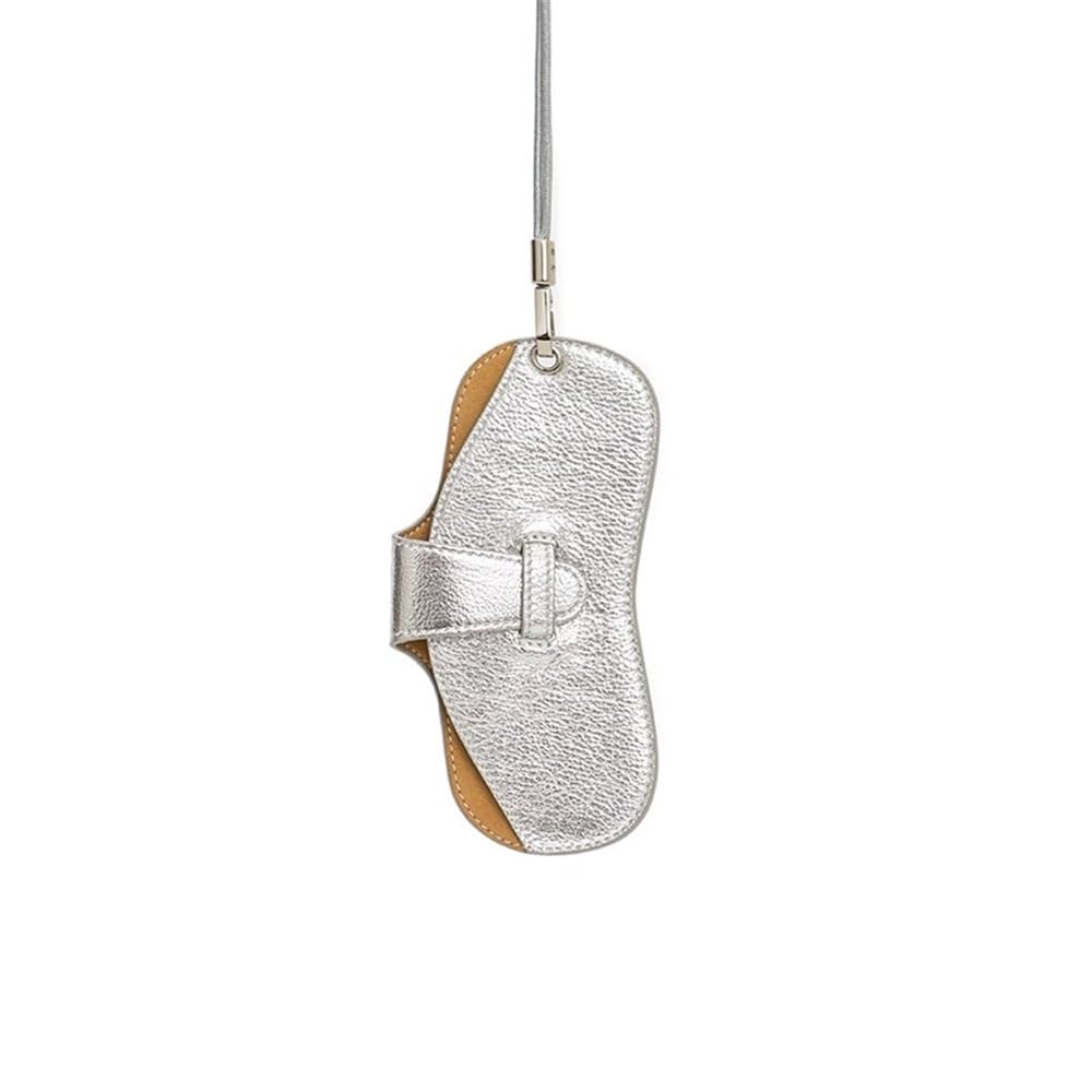 Custodia per Occhiali da Sole con Gancio in Morbid Custodia portatile for occhiali da donna con cinturino in pelle(Color 1)