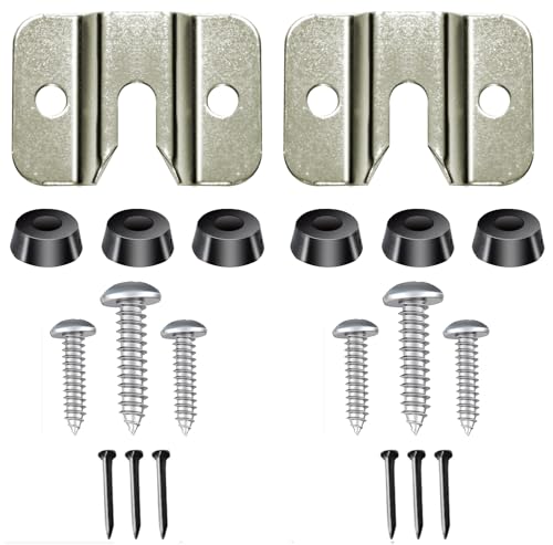 Dartboard Bracket 2 Set Dart Board Hanging Kits Includes Screws and Stabilisers Dart Board Bracket for Wall Compatible with Most Dartboards