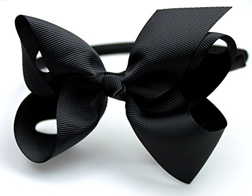 Syleia Fashion Headbands With 4 Inch Bow, Set Of 6 Blue, White, Black, Red, Purple, Rose School And Playtime Perfect Hair #TOP5