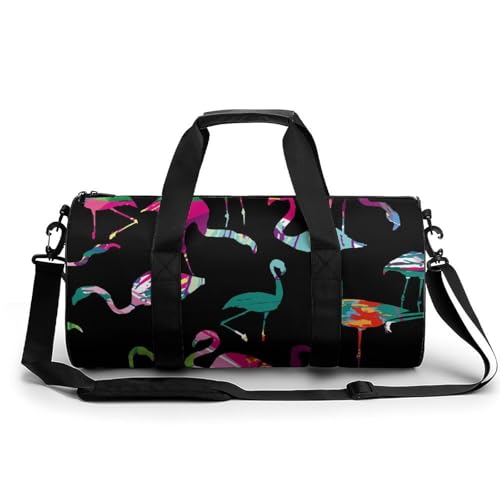 Sac de sport gym sac de voyage couleur flamant rose duffel bag camping randonnée 45cm