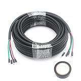 HANSUM 25ft Electrical Wires 14/4 AWG Conductor Automotive Wire for Mini Split Air Conditioner 14Gauge Speaker Low Voltage 300V led Stranded PVC Cord Oxygen-Free Copper Cable Power (14/4AWG-25Ft)