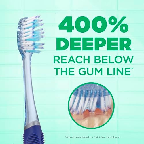 GUM Technique 딥 클린 칫솔 - 컴팩트 헤드 - 민감하고 부드러운 칫솔모가 있는 성인용 부드러운 칫솔, 3개입 — 사진 3