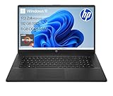 HP Laptop mit 17,3" FHD Display, AMD Ryzen 5 7520U, 8GB DDR5 RAM, 512 GB SSD, AMD Radeon-Grafik, Windows 11, QWERTZ, Schwarz inkl. 25 GB Dropbox-Speicher für 12 Monate