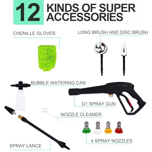 Elevon Electric High Pressure Washer with Detailer's Package, 2030 PSI, 1.8 GPM, 1800-Watt by Elevon - Image 3