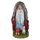 Material: Harz For Schreibtisch Büro Zuhause Familie Abstrakte Ornamente Sammlung Figuren Kunst Heimdekoration Skulptur Harz Madonna Statue Katholische Heilige Familie Statue Unsere Liebe Frau von Lourds Statue Figu