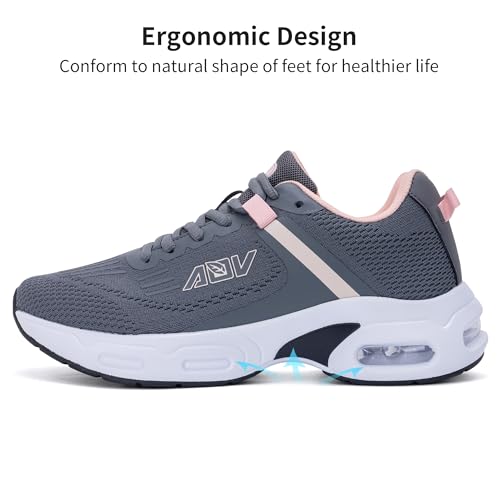 AOV Women Arch Support Walking Shoes Orthotic Tennis Sneakers for Plantar Fasciitis Athletic Running Shoes3
