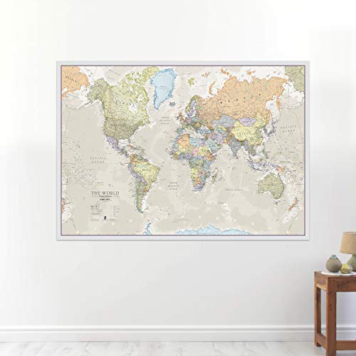 Maps International Classic World Wall Map - Map of The World
