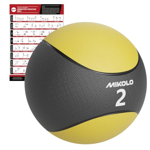 Mikolo Weighted Medicine Ball with Textured Grip